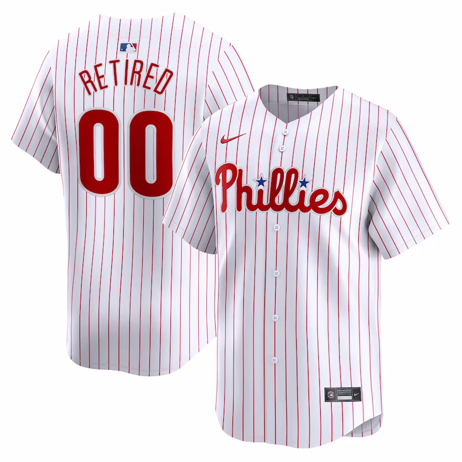 Men's Philadelphia Phillies Nike White Home Limited Pick-A-Player Retired Roster Jersey - Puhuasuan