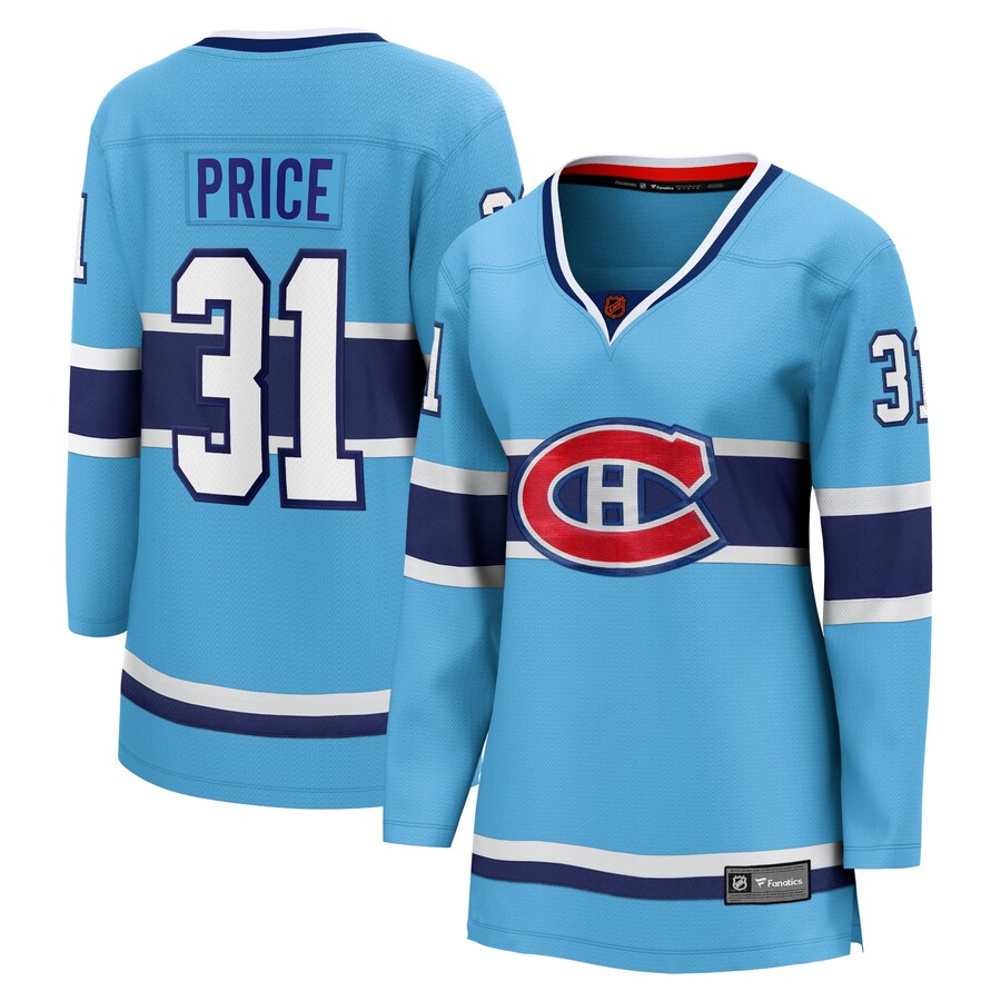 Women's Montreal Canadiens Carey Price Fanatics Branded Light Blue Special Edition 2.0 Breakaway Player Jersey - Puhuasuan
