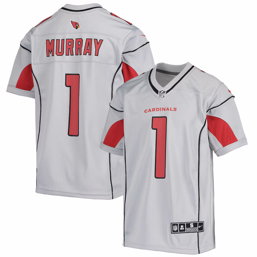 Youth Arizona Cardinals Kyler Murray Nike Silver Inverted Team Game Jersey - Puhuasuan
