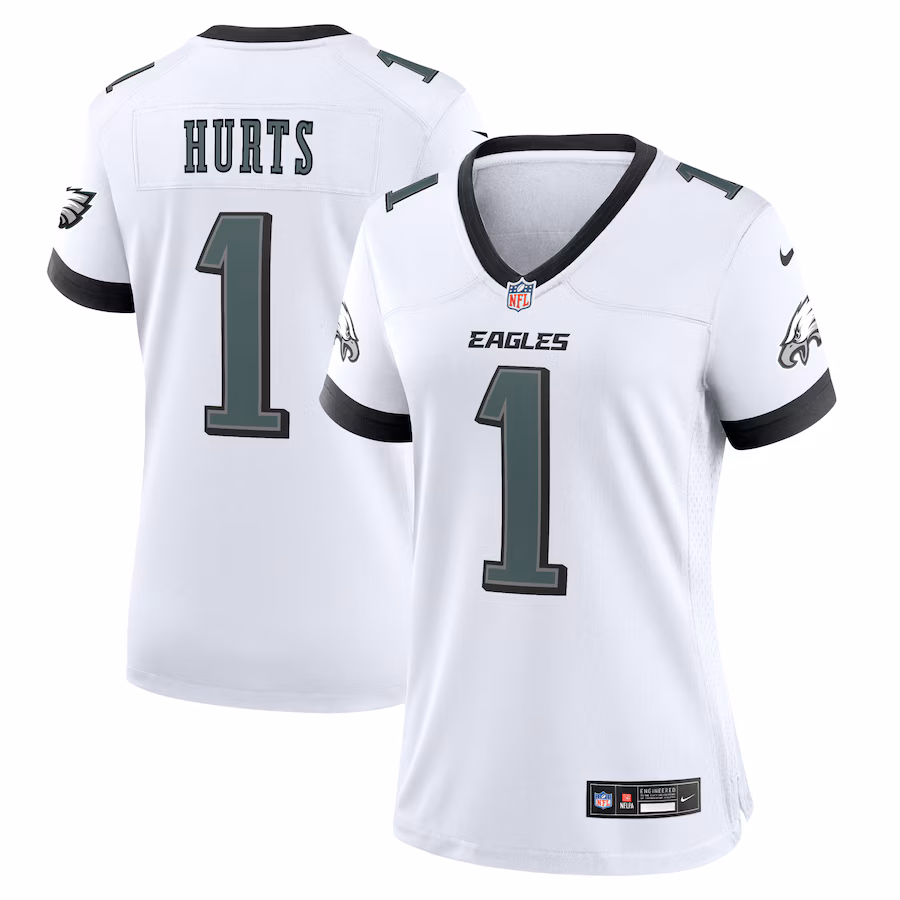 Men's Philadelphia Eagles Jalen Hurts Nike White Game Jersey - Puhuasuan