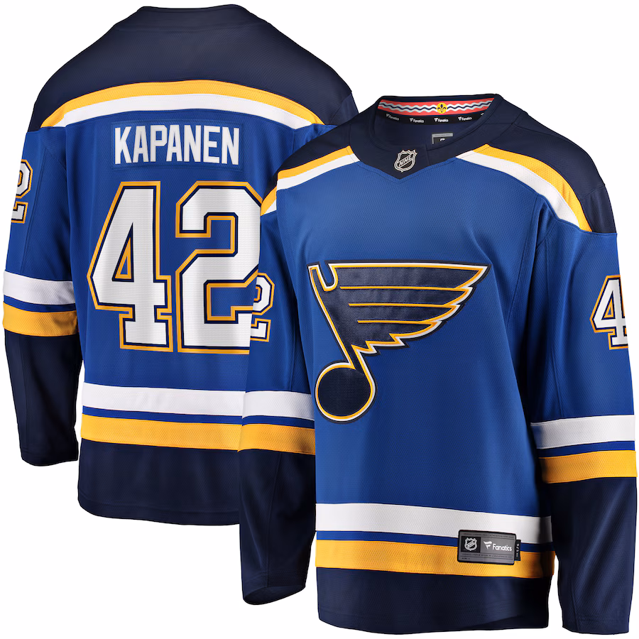 Men's St. Louis Blues Kasperi Kapanen Fanatics Blue Home Breakaway Jersey - Puhuasuan