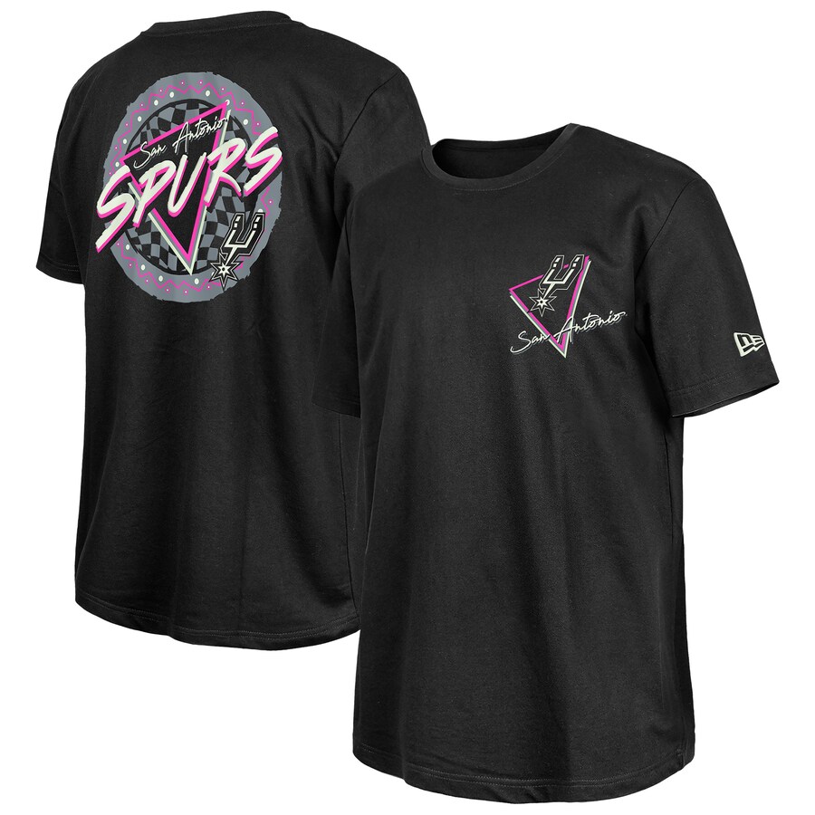 San Antonio Spurs  New Era Black Glow-in-the-Dark T-Shirt - Puhuasuan
