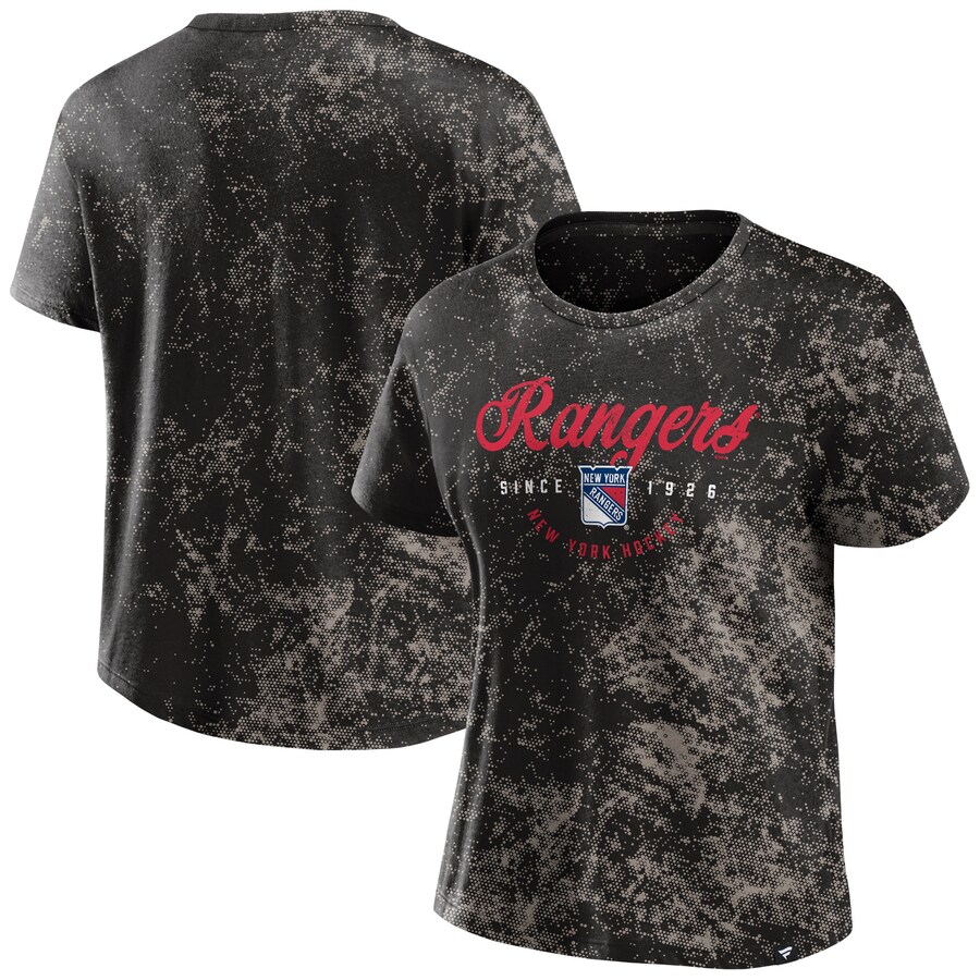 Women's New York Rangers Fanatics Black Breakaway T-Shirt - Puhuasuan