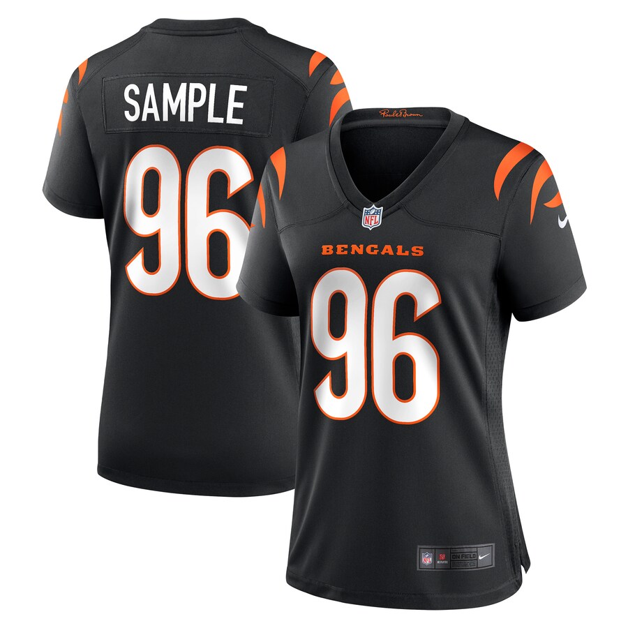 Women's Cincinnati Bengals Cam Sample Nike Black Game Jersey - Puhuasuan