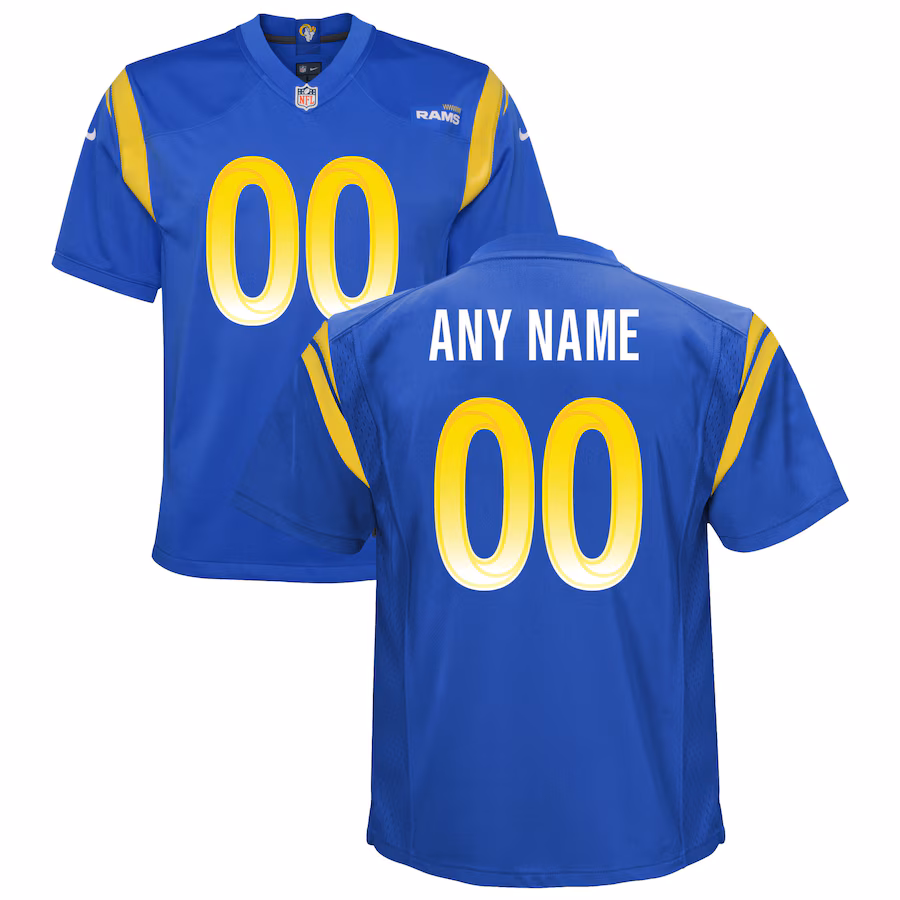 Youth Los Angeles Rams Nike Royal Custom Game Jersey - Puhuasuan