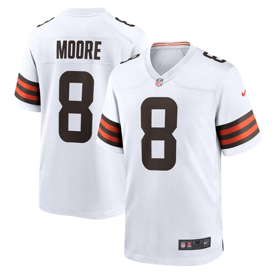 Men's Cleveland Browns Elijah Moore Nike  White Team Game Jersey - Puhuasuan