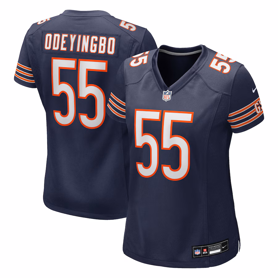 Women's Chicago Bears Dayo Odeyingbo Nike Navy Team Game Jersey - Puhuasuan