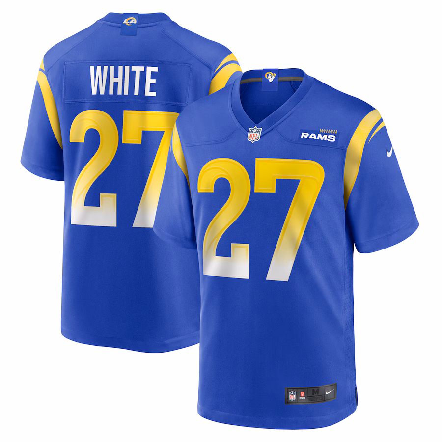 Men's Los Angeles Rams Tre'Davious White Nike  Royal Team Game Jersey - Puhuasuan