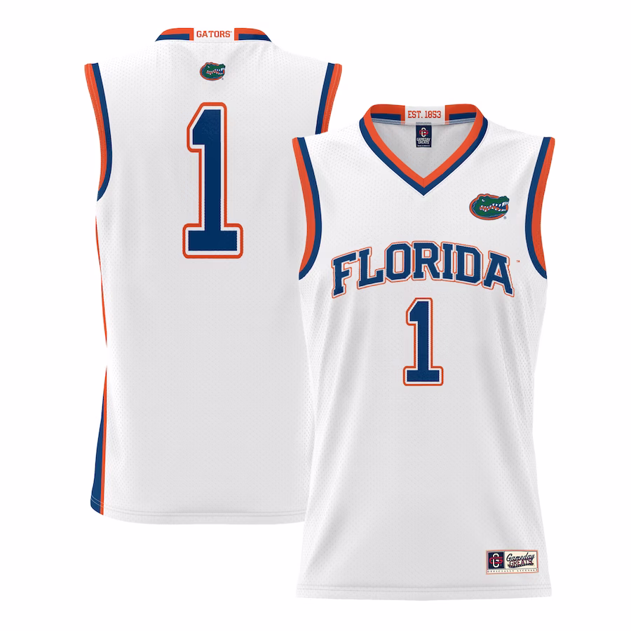 #70 Florida Gators GameDay Greats Youth Lightweight Basketball Jersey - White - Puhuasuan
