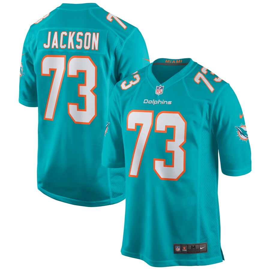 Men's Miami Dolphins Austin Jackson Nike Aqua Player Game Jersey - Puhuasuan
