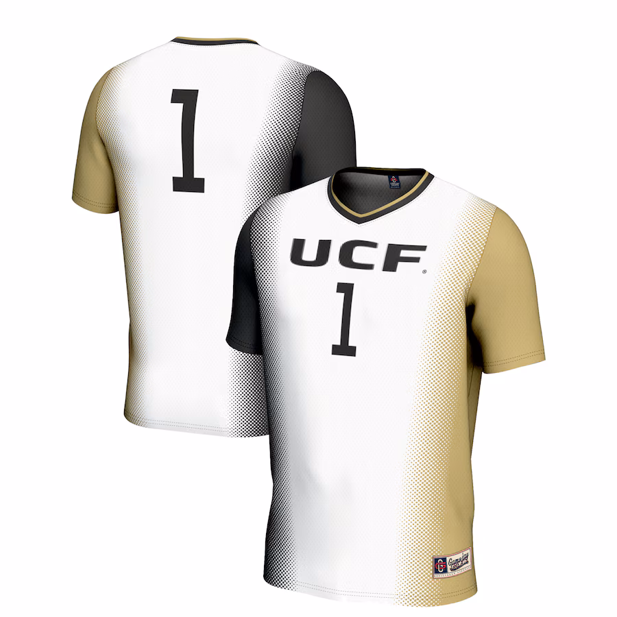Youth GameDay Greats White #1 UCF Knights  Lightweight Women's Soccer Jersey - Puhuasuan
