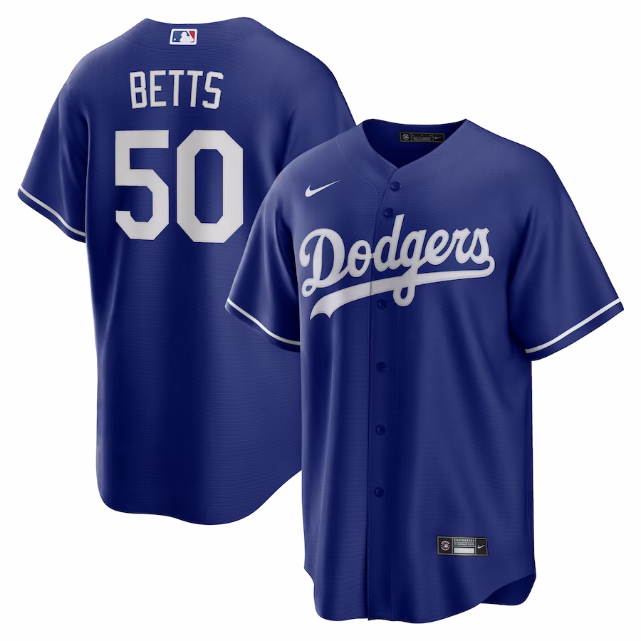 Men's Los Angeles Dodgers Mookie Betts Nike Royal Alternate Replica Player Name Jersey - Puhuasuan