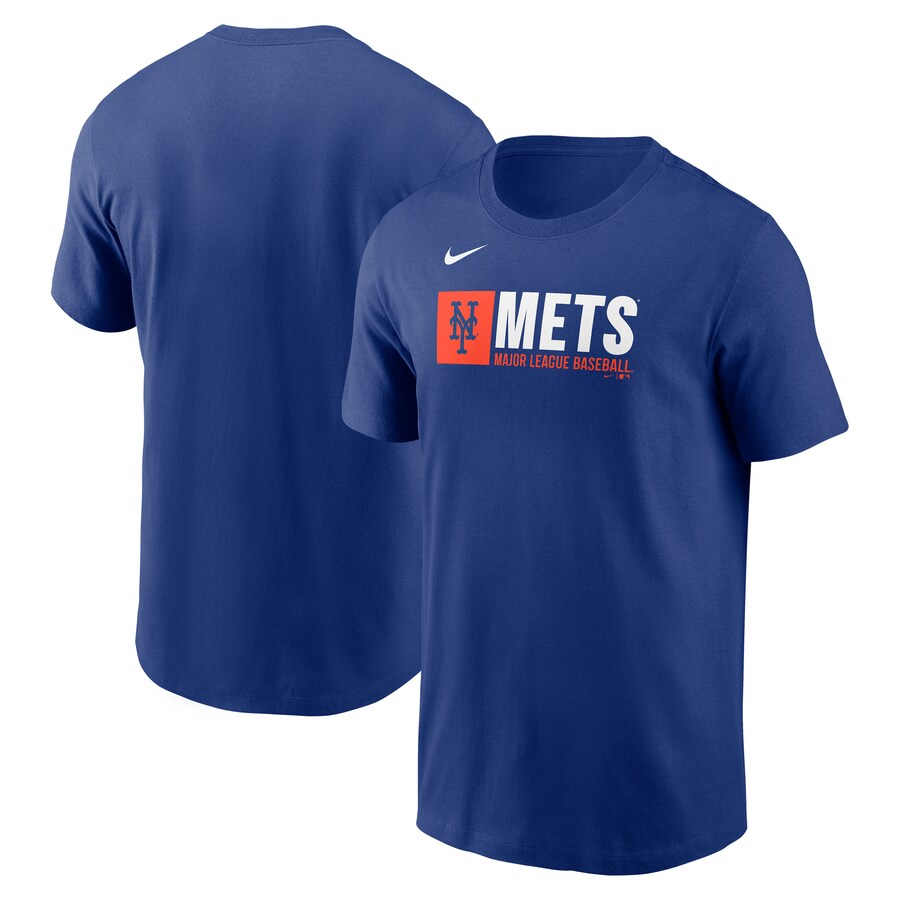 Men's New York Mets Nike Royal Team Block T-Shirt - Puhuasuan