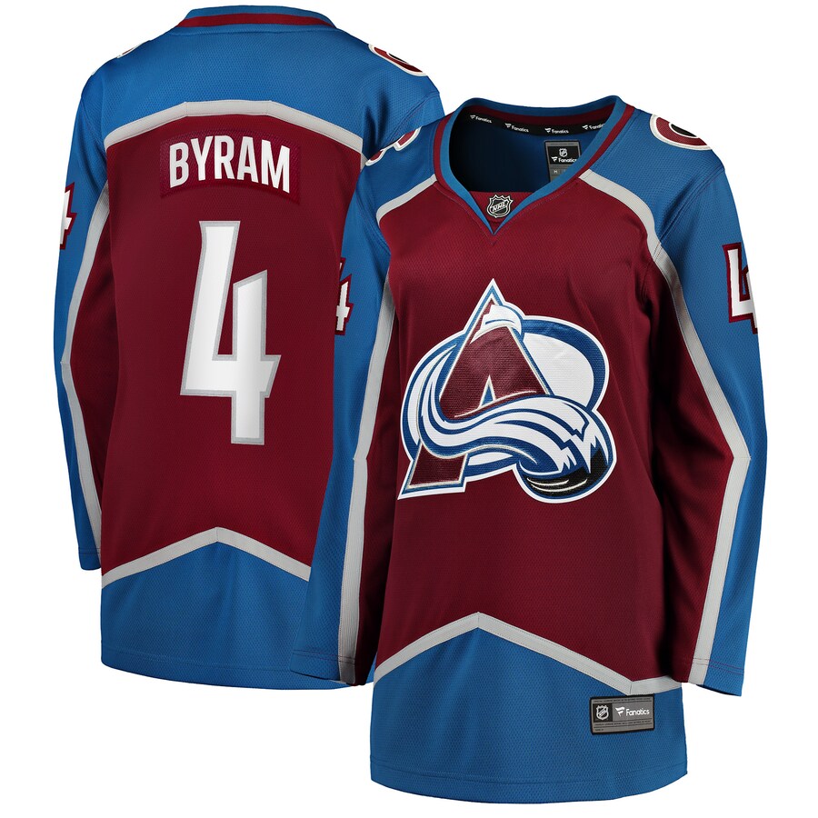Women's Colorado Avalanche Bowen Byram Fanatics Branded Burgundy Home Breakaway Player Jersey - Puhuasuan