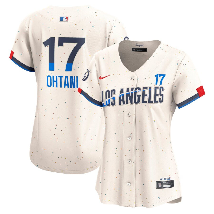 Women's Los Angeles Dodgers Shohei Ohtani Nike Cream City Connect Limited Player Jersey - Puhuasuan