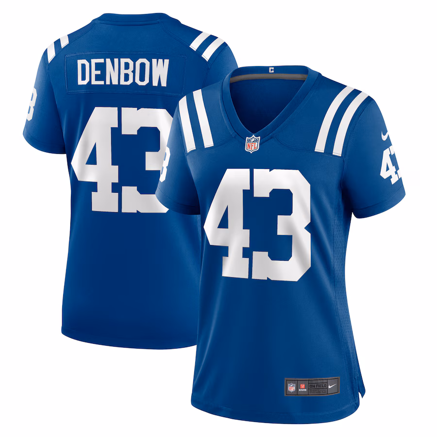 Women's Indianapolis Colts Trevor Denbow Nike Royal Game Player Jersey - Puhuasuan