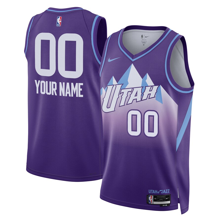 Unisex Utah Jazz Nike Purple 2024/25 Custom Swingman Jersey - City Edition - Puhuasuan