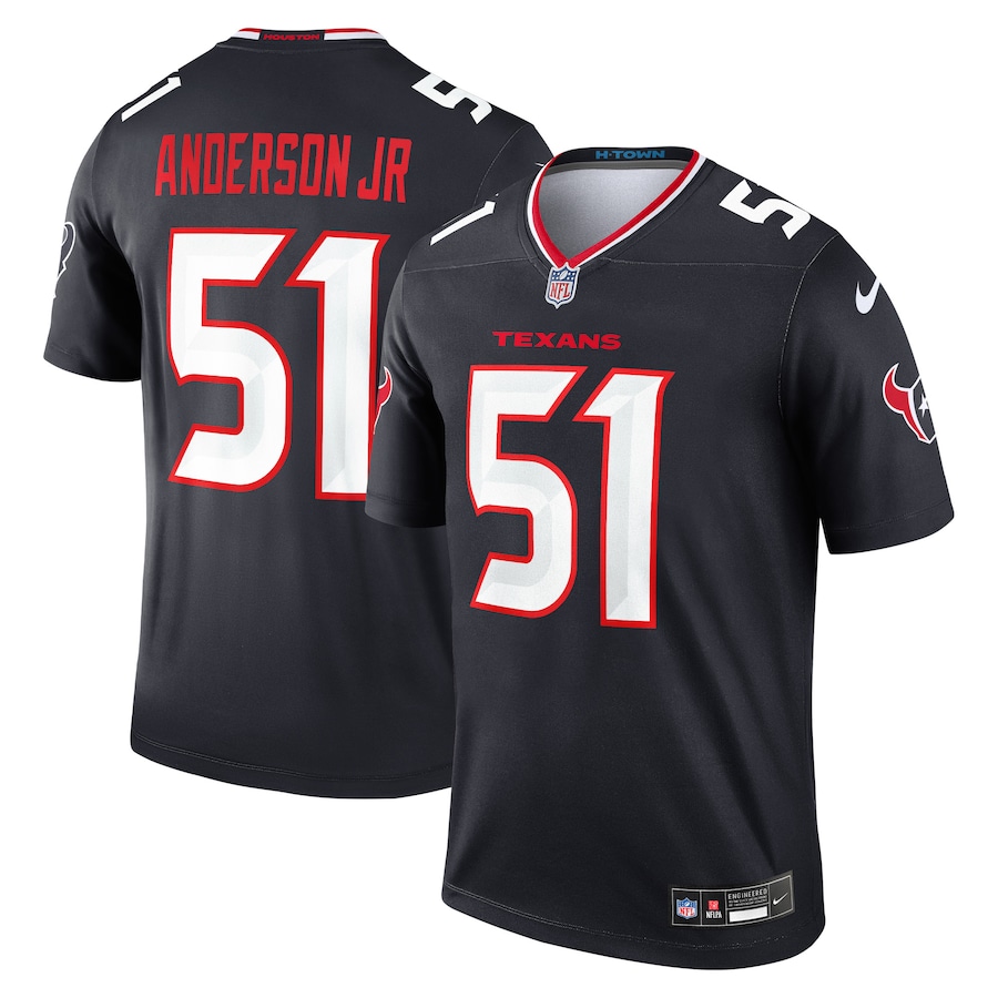 Men's Houston Texans Will Anderson Jr. Nike Navy Team Legend Player Performance Top - Puhuasuan