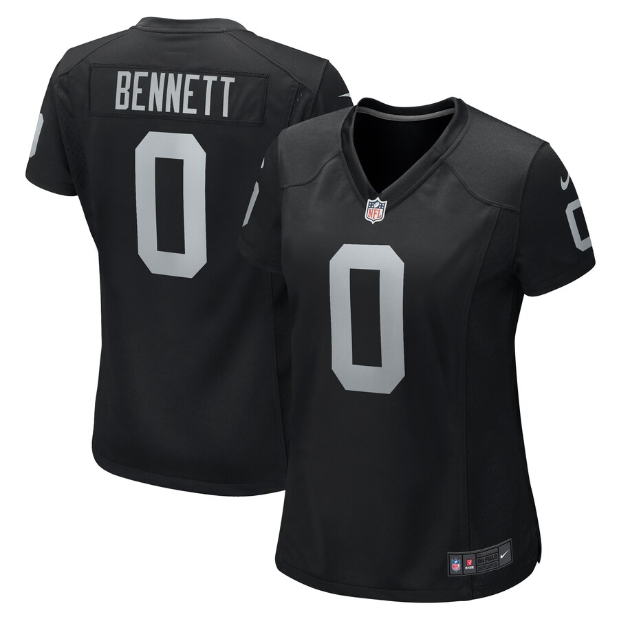 Women's Las Vegas Raiders Jakorian Bennett Nike  Black Team Game Jersey - Puhuasuan