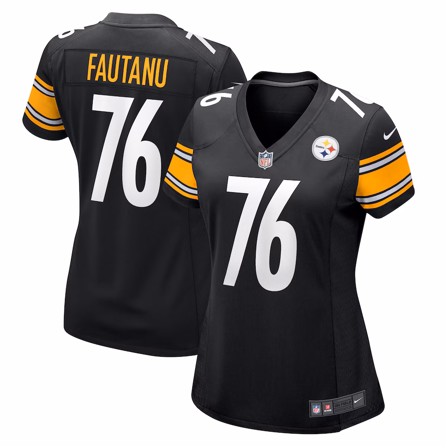 Women's Pittsburgh Steelers Troy Fautanu Nike  Black  Game Jersey - Puhuasuan