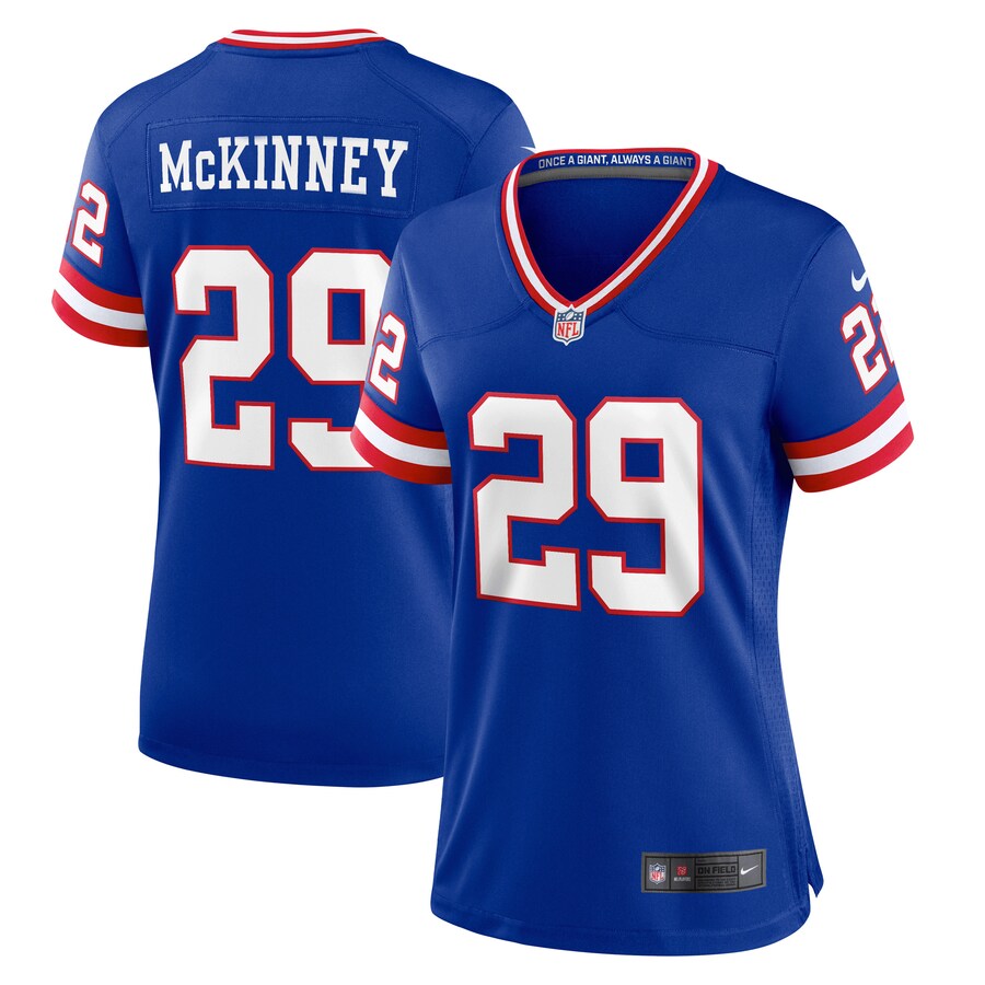 Women's New York Giants Xavier McKinney Nike Royal Classic Player Game Jersey - Puhuasuan