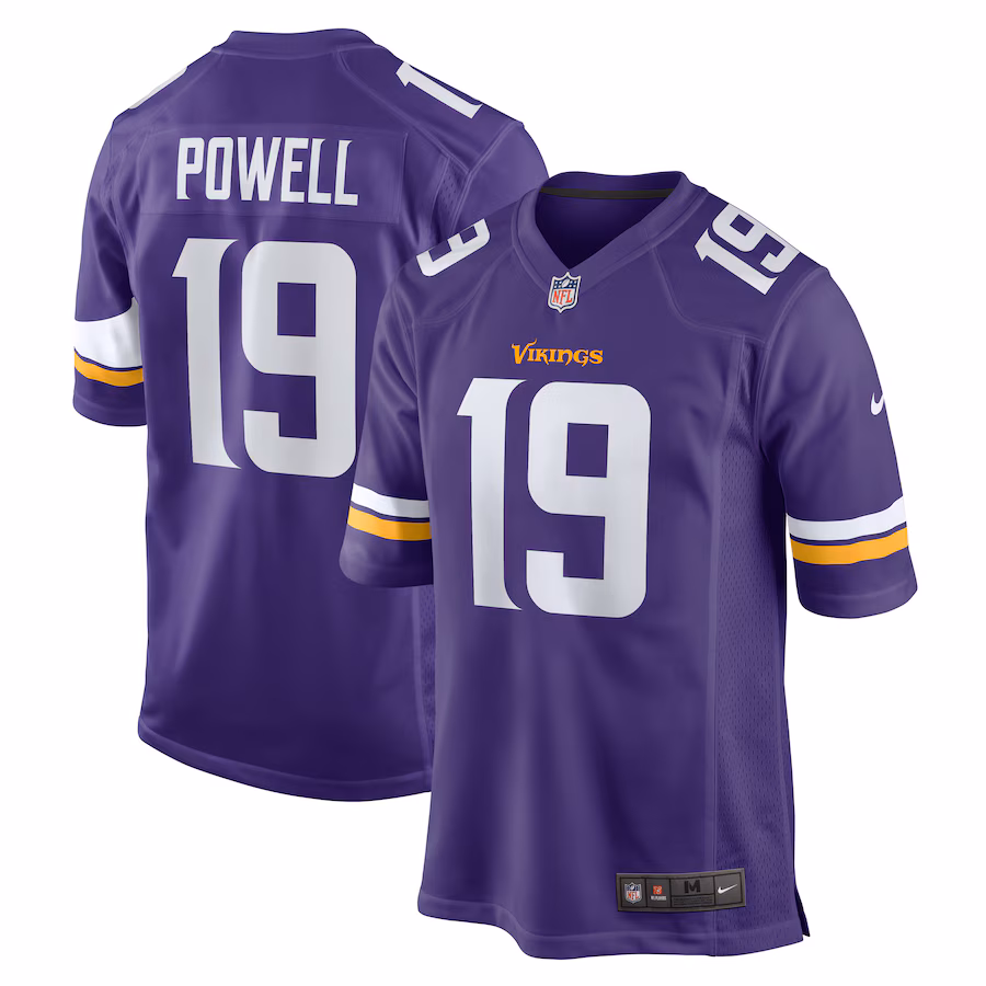 Men's Minnesota Vikings Brandon Powell Nike Purple Game Jersey - Puhuasuan