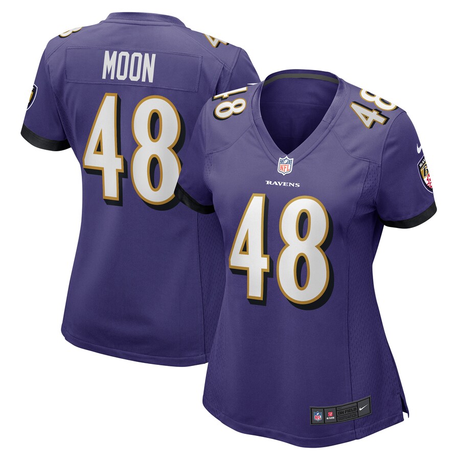 Women's Baltimore Ravens Jeremiah Moon Nike Purple Game Player Jersey - Puhuasuan