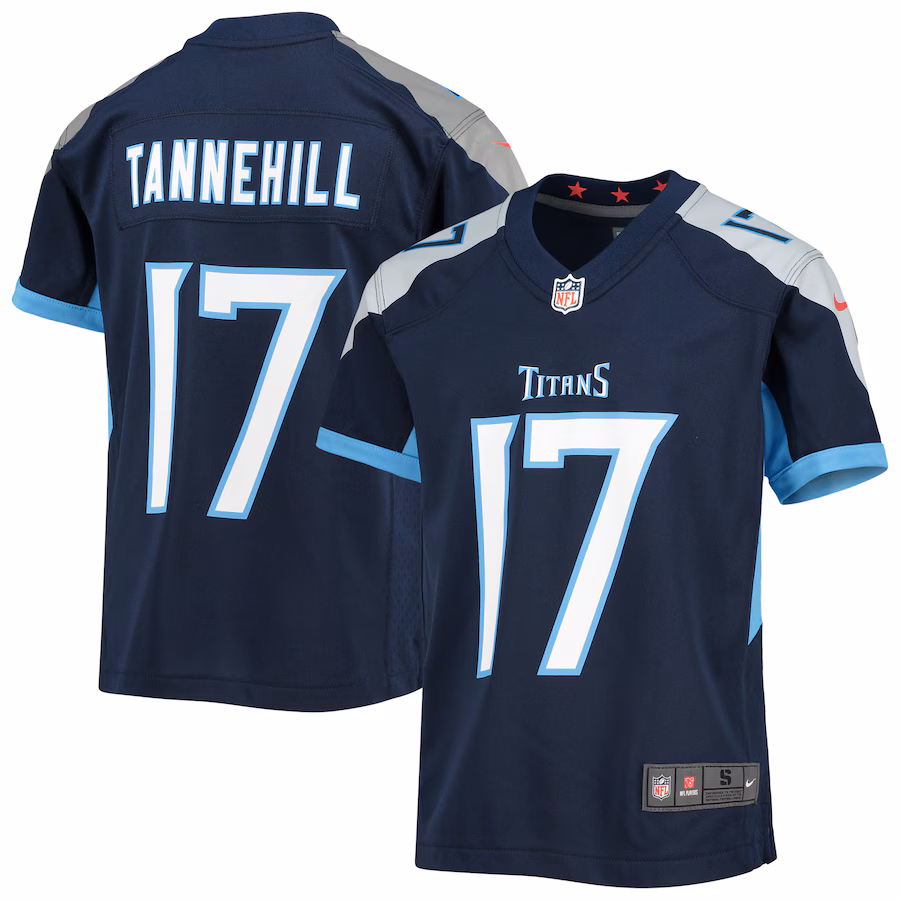 Youth Tennessee Titans Ryan Tannehill Nike Navy Game Jersey - Puhuasuan