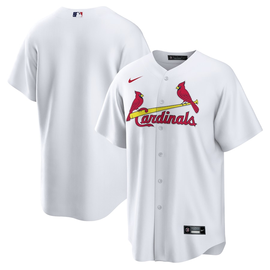 Men's St. Louis Cardinals Nike White Home Replica Team Jersey - Puhuasuan