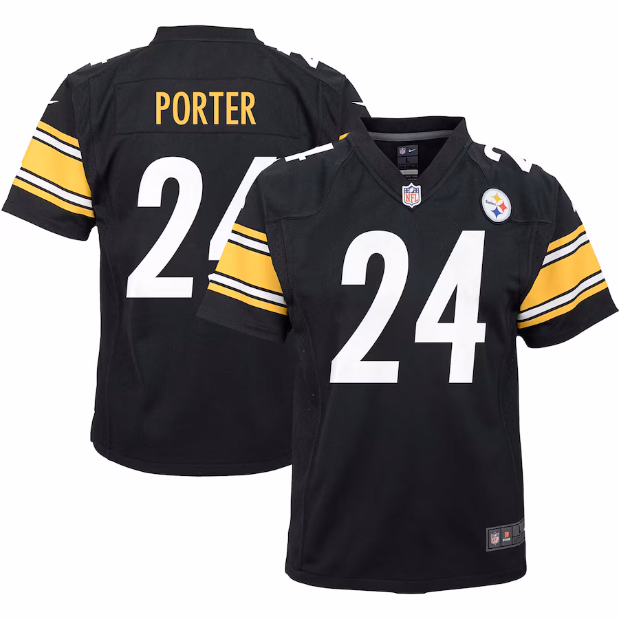 Youth Pittsburgh Steelers Joey Porter Jr. Nike Black Game Jersey - Puhuasuan