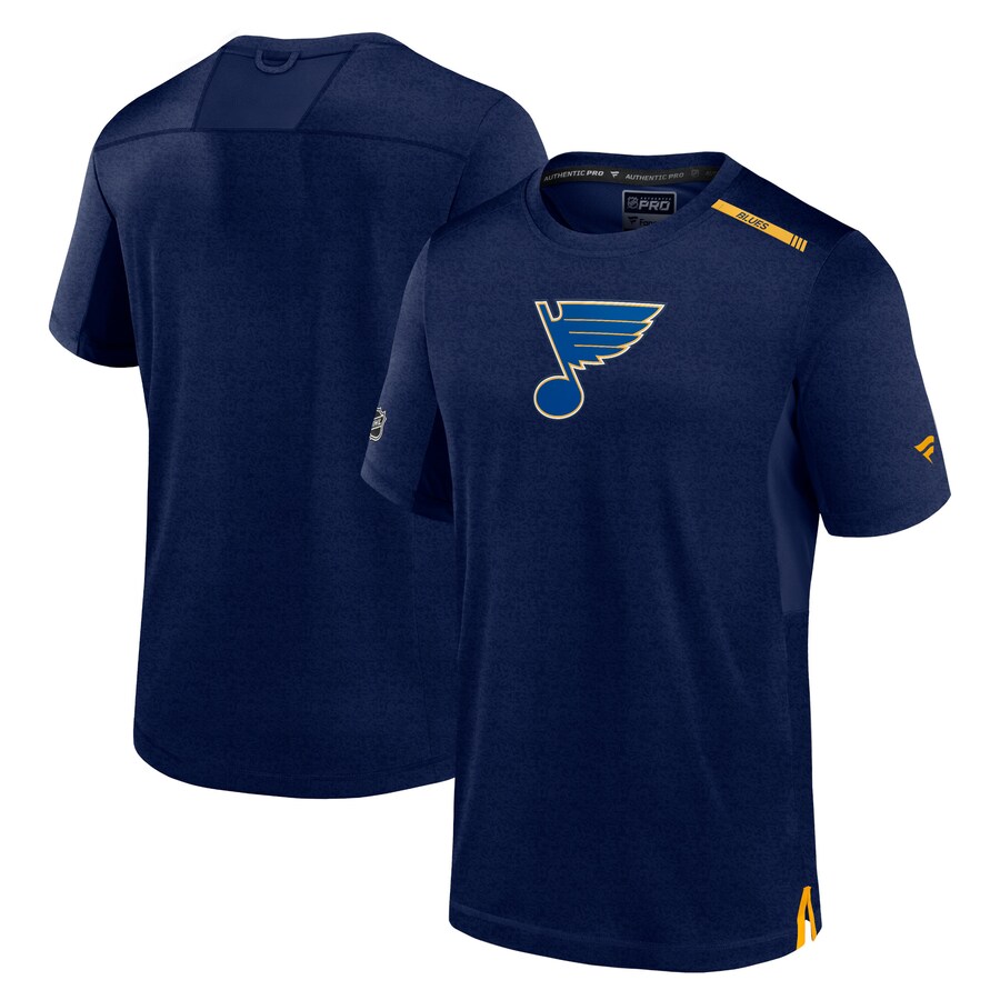 Men's St. Louis Blues Fanatics Navy Authentic Pro Performance T-Shirt - Puhuasuan