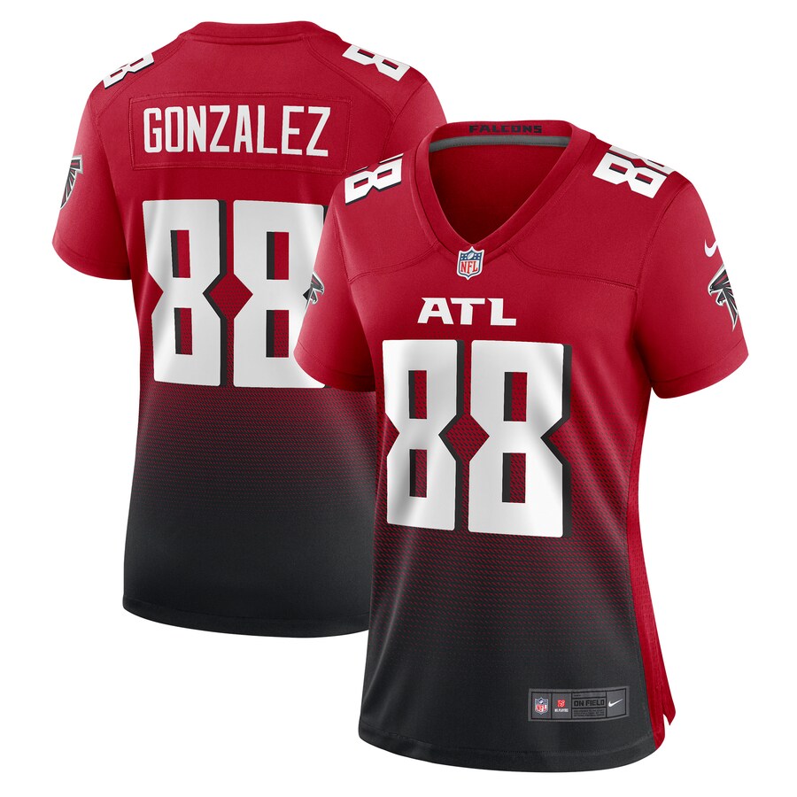 Women's Atlanta Falcons Tony Gonzalez Nike Red Retired Game Jersey - Puhuasuan