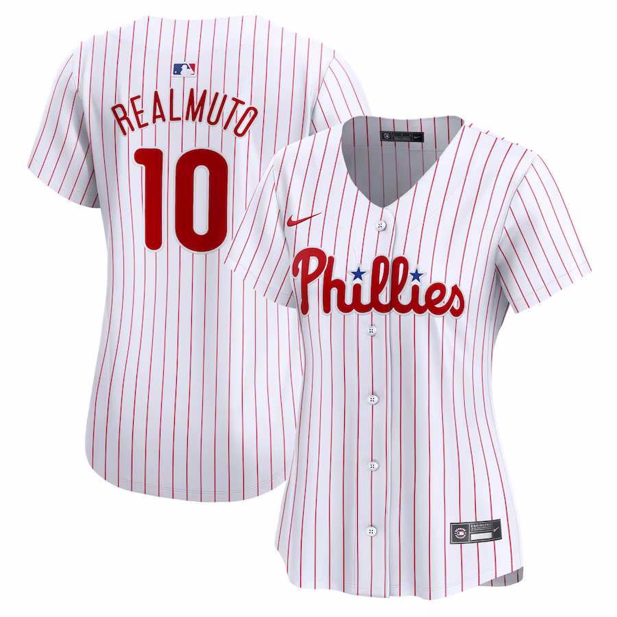Women's Philadelphia Phillies J.T. Realmuto Nike White Home Limited Player Jersey - Puhuasuan