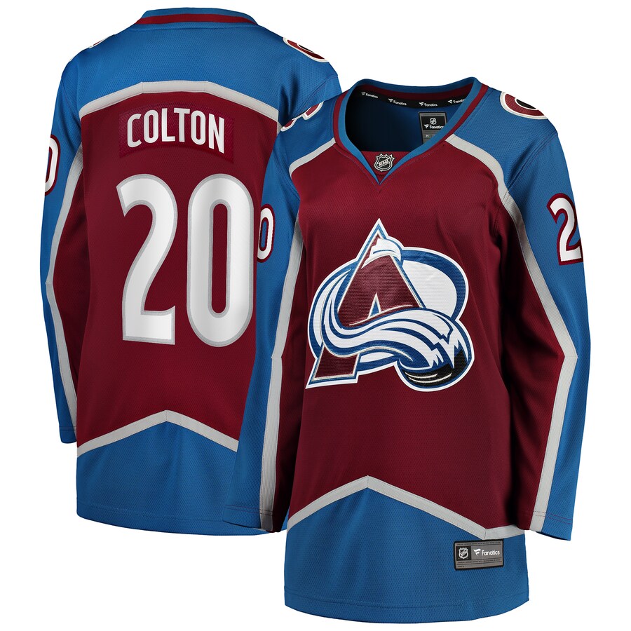 Women's Colorado Avalanche Ross Colton Fanatics Branded Maroon Home Breakaway Player Jersey - Puhuasuan