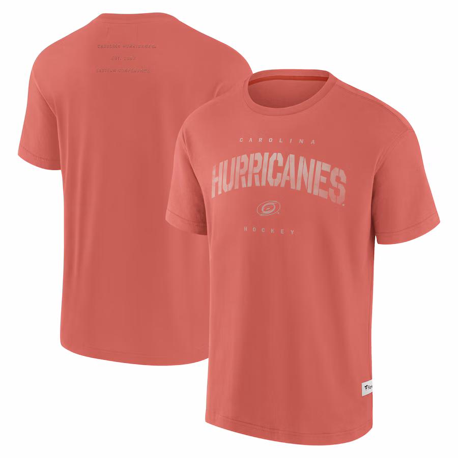 Men's Carolina Hurricanes Fanatics Red Elements Weathered Tonal Future Ground T-Shirt - Puhuasuan