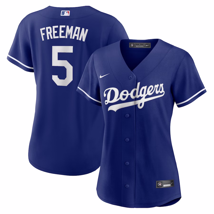 Women's Los Angeles Dodgers Freddie Freeman Nike Royal Alternate Replica Player Jersey - Puhuasuan