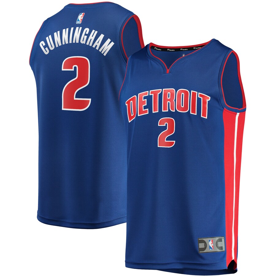 Youth Detroit Pistons Cade Cunningham Fanatics Blue 2021/22 Fast Break Replica Jersey - Icon Edition - Puhuasuan