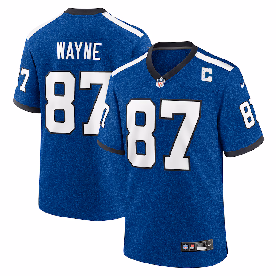 Men's Indianapolis Colts Reggie Wayne Nike Royal Indiana Nights Alternate Game Jersey - Puhuasuan