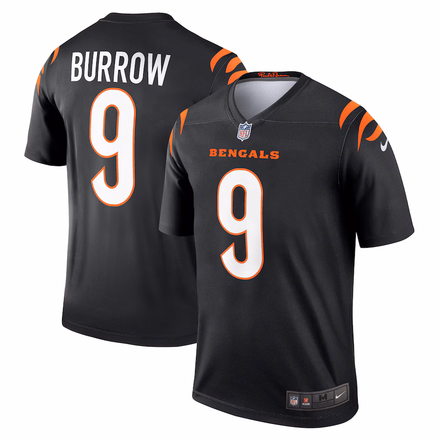 Men's Cincinnati Bengals Joe Burrow Nike Black Team Legend Jersey - Puhuasuan