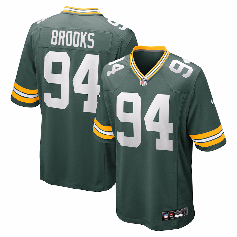 Men's Green Bay Packers Karl Brooks Nike Green Game Jersey - Puhuasuan