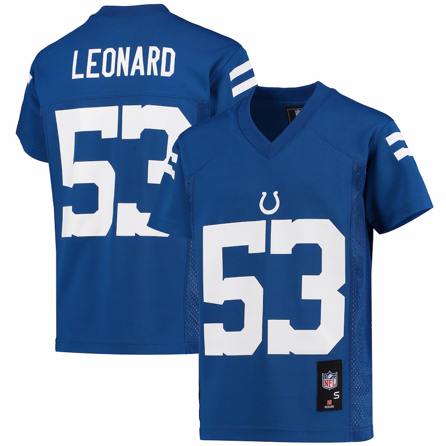 Youth Indianapolis Colts Shaquille Leonard Royal Replica Player Jersey - Puhuasuan