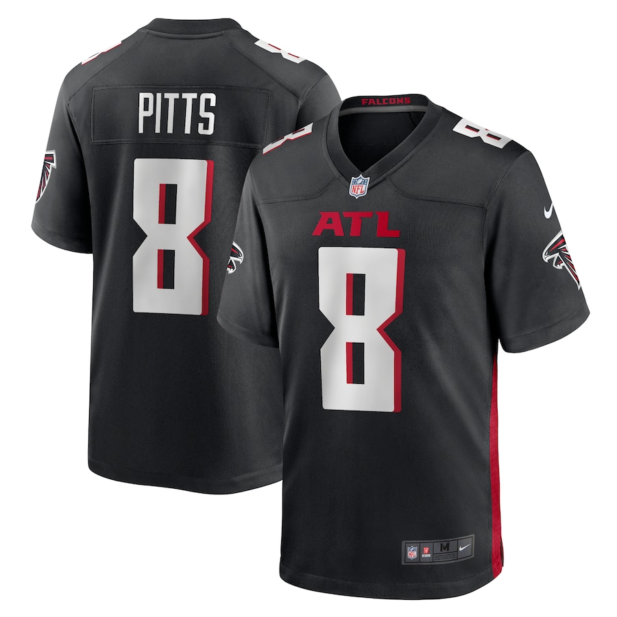 Youth Atlanta Falcons Kyle Pitts Nike Black Game Jersey - Puhuasuan