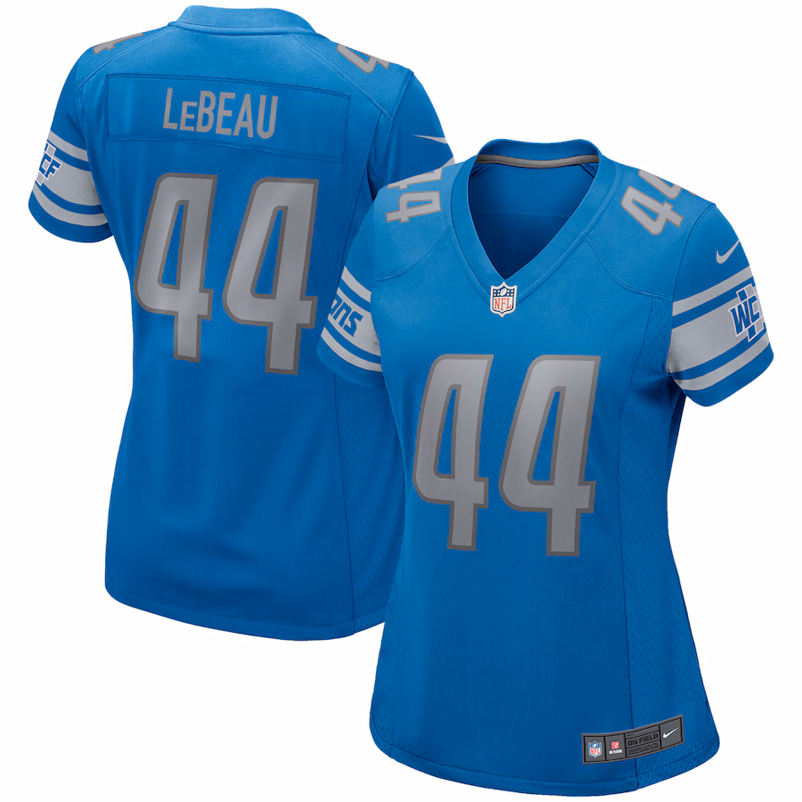 Women's Detroit Lions Dick LeBeau Nike Blue Game Retired Player Jersey - Puhuasuan