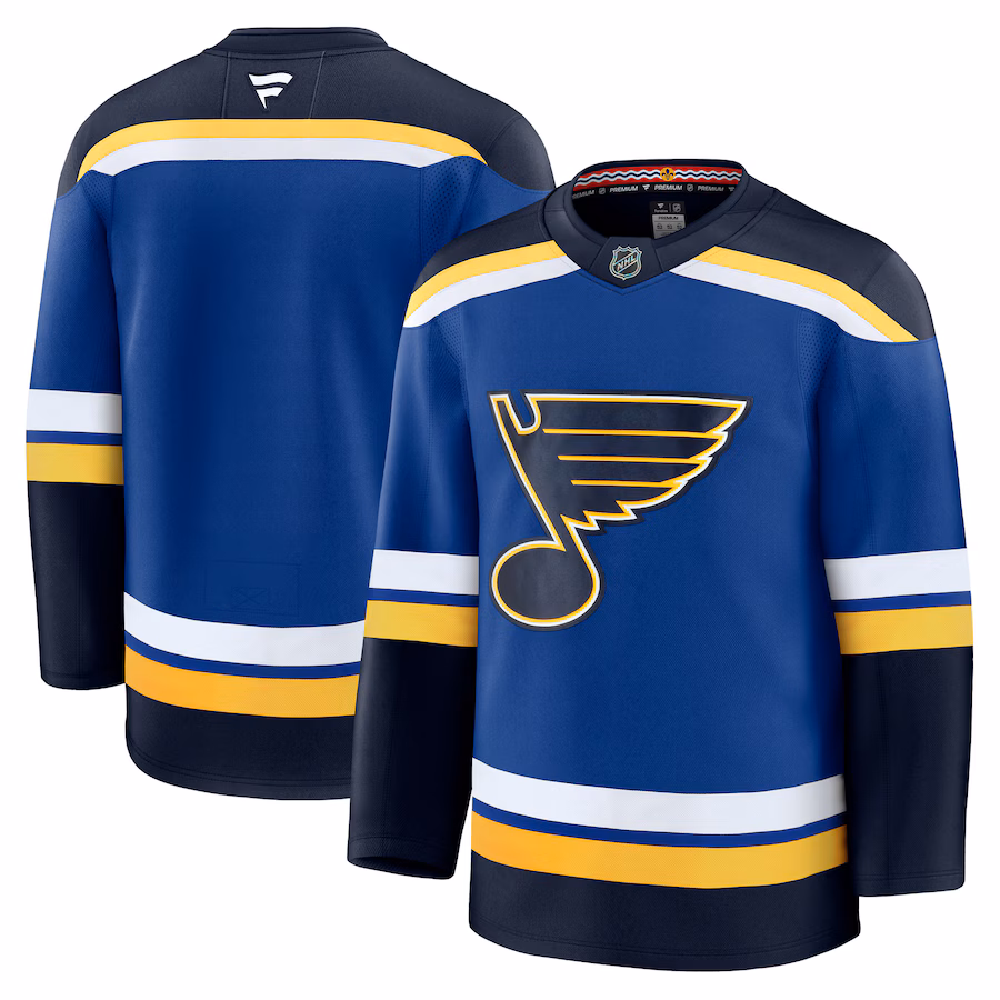 Men's St. Louis Blues Fanatics Blue Home Premium Jersey - Puhuasuan