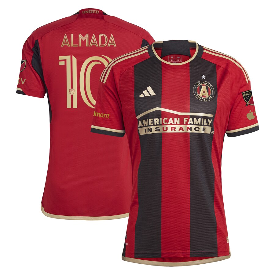 Men's Atlanta United FC Thiago Almada adidas Black 2023 The 17s' Kit Authentic Jersey - Puhuasuan