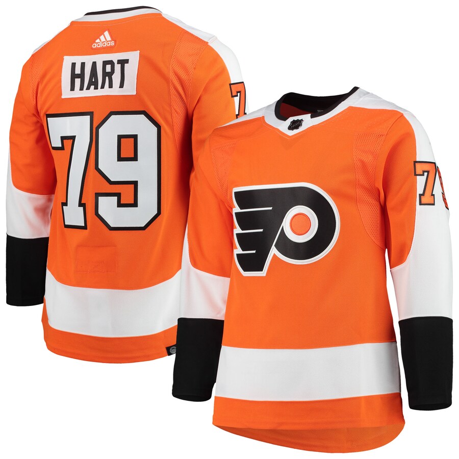 Men's Philadelphia Flyers Carter Hart adidas Orange Home Primegreen Authentic Pro Player Jersey - Puhuasuan