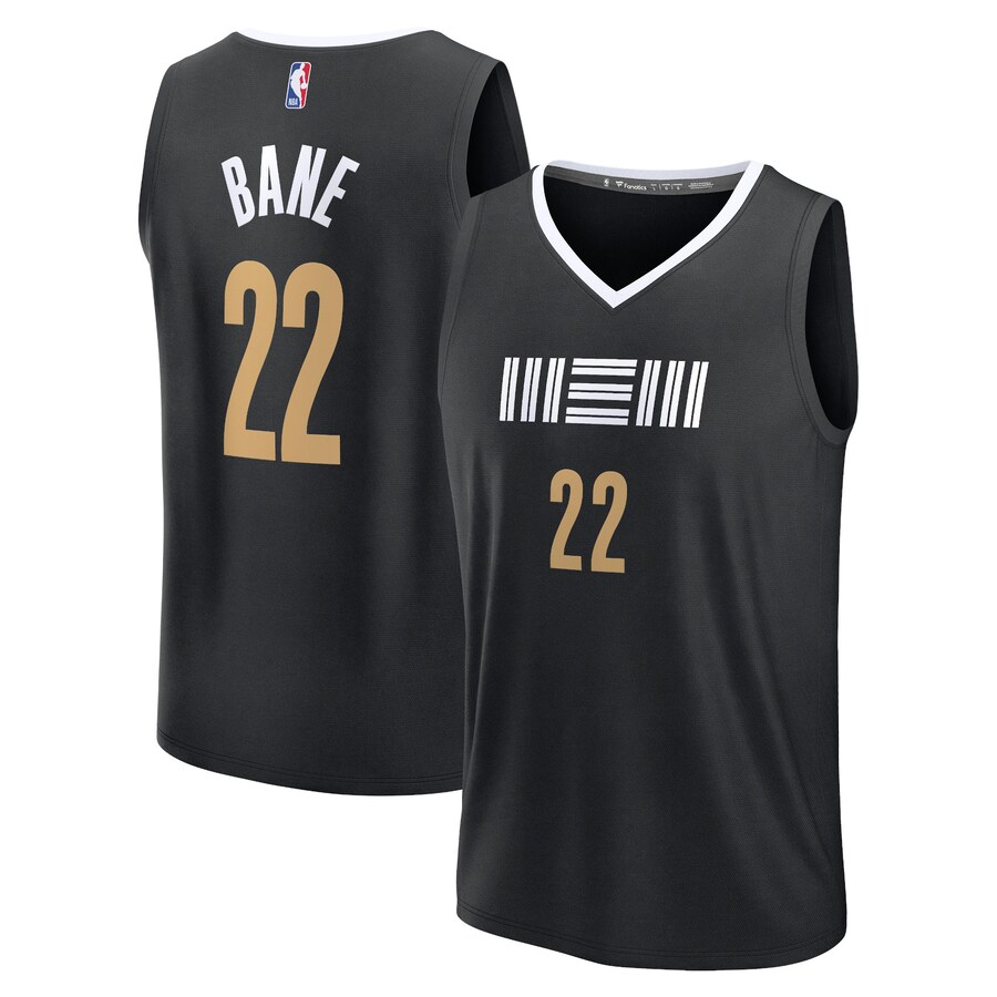 Men's Memphis Grizzlies Desmond Bane Fanatics Black Fast Break Jersey - City Edition - Puhuasuan