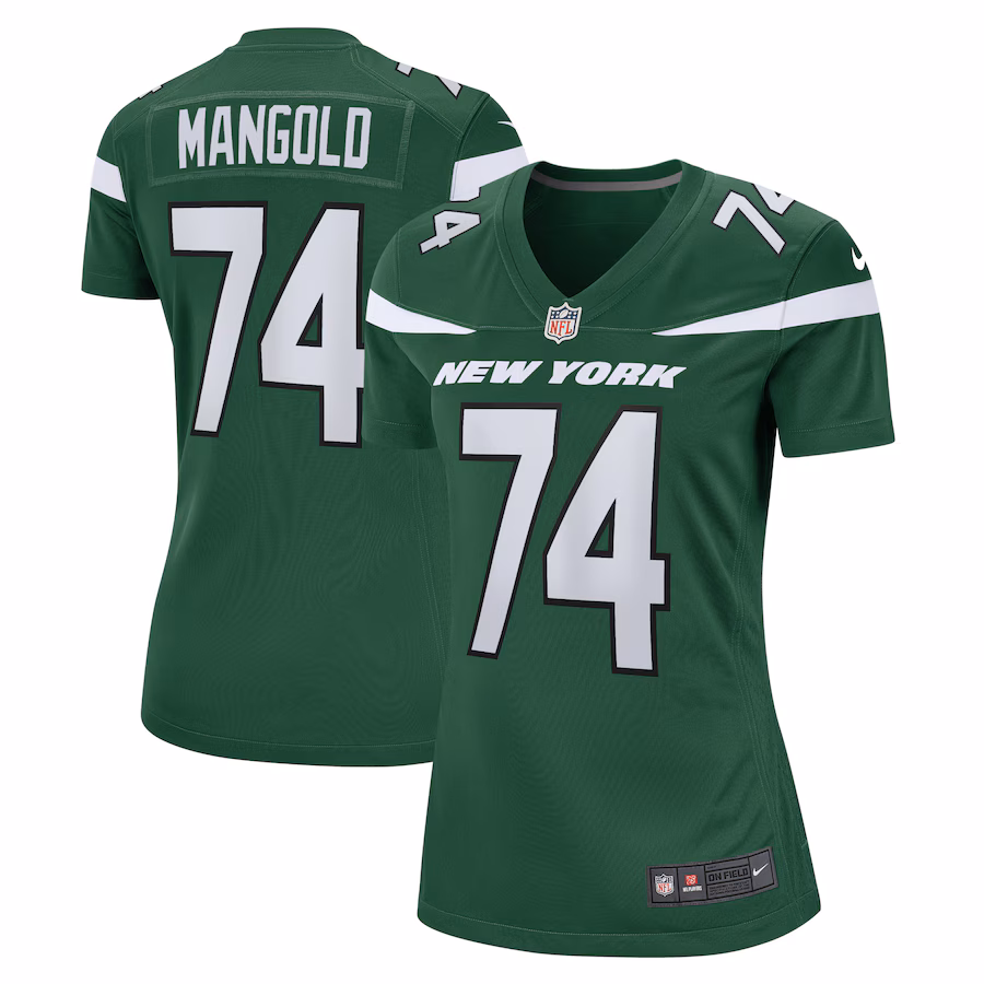 Women's New York Jets Nick Mangold Nike Gotham Green Retired Player Jersey - Puhuasuan