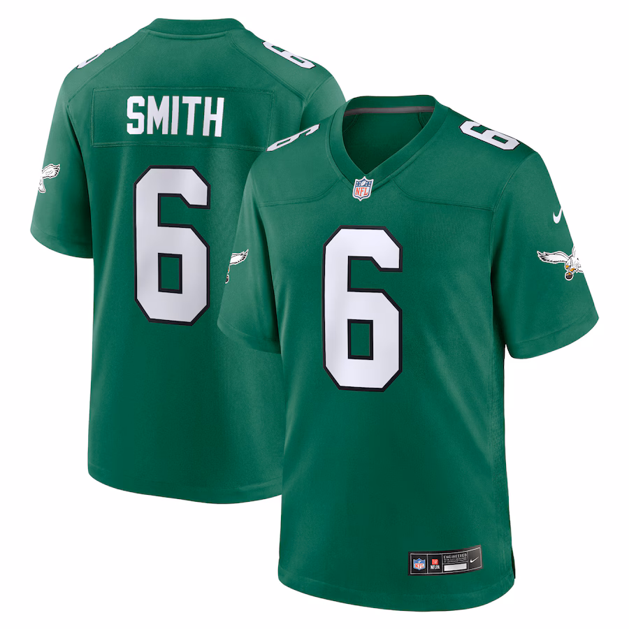 Youth Philadelphia Eagles DeVonta Smith Nike Kelly Green Game Jersey - Puhuasuan