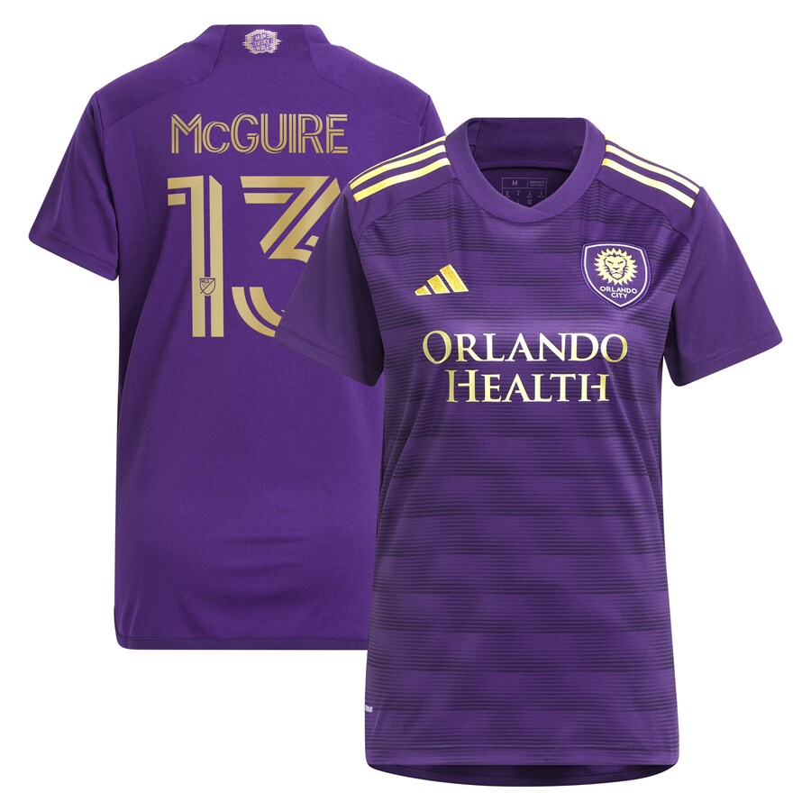 Women's Orlando City SC Duncan McGuire adidas Purple 2024 The Wall Kit Replica Player Jersey - Puhuasuan